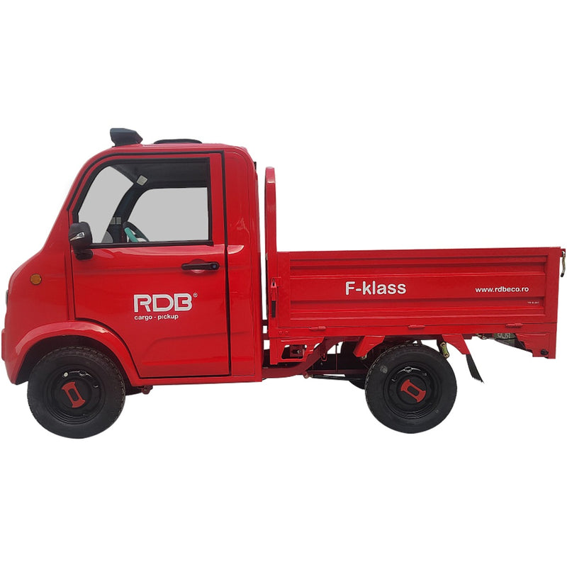 Masina electrica RDB F-KLASS fara permis 1500W 25 km/h 72V58Ah autonomie 65 km bena rabatabila culoare alb