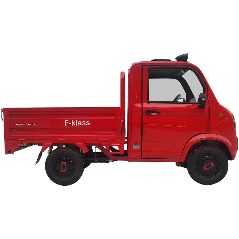 Masina electrica RDB F-KLASS fara permis 1500W 25 km/h 72V58Ah autonomie 65 km bena rabatabila culoare alb