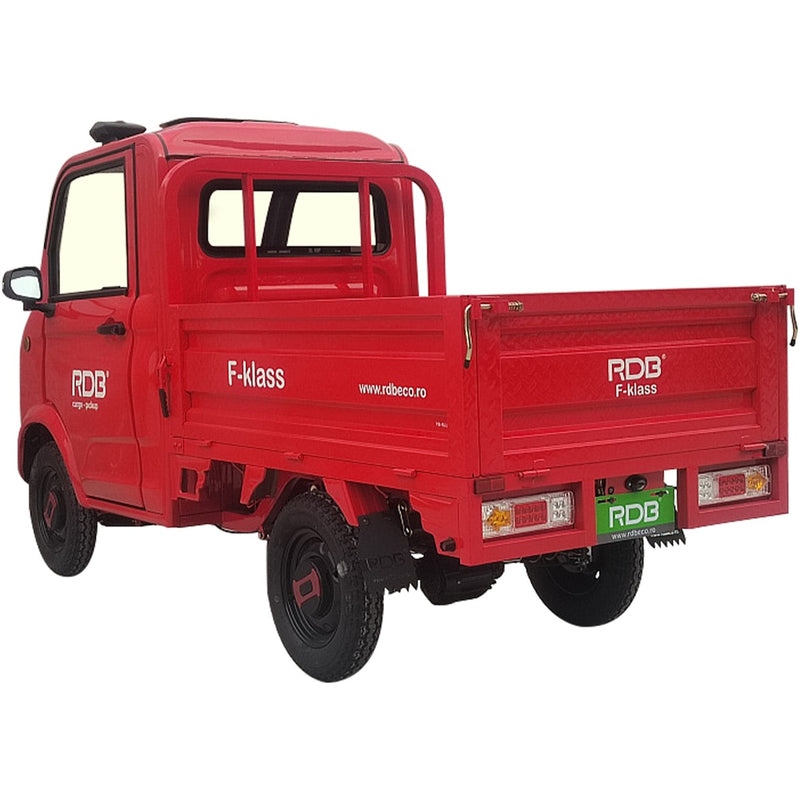 Masina electrica RDB F-KLASS fara permis 1500W 25 km/h 72V58Ah autonomie 65 km bena rabatabila culoare alb
