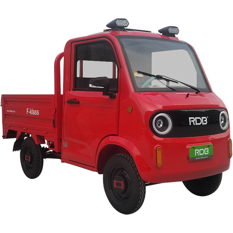 Masina electrica RDB F-KLASS fara permis 1500W 25 km/h 72V58Ah autonomie 65 km bena rabatabila culoare albastru