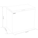 Lada frigorifica Samus LS226E 198 litri clasa E latime 90.5 cm functie Fast Freeze termostat reglabil interior aluminiu panou de control electronic cu leduri