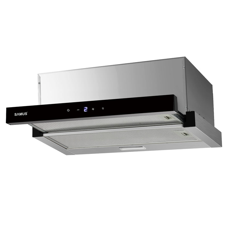 Hota incorporabila Samus HS6061DTGX 611 mc/h 1 motor 202 W latime 60 cm filtru din aluminiu control touch gri