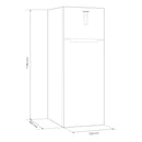 Frigider Albatros FA58NFXEcu 2 usi si 3 rafturi 415 litri Full No Frost clasa E argintiu inaltime 178 cm Chiller Zone functie Power Cool display touch control usi reversibile lumina interioara tip LED picioare reglabile