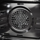 Aragaz electric / gaz Samus SM663AENS WHITE 4 arzatoare pe gaz 1 arzator Wok cuptor electric 7 functii grill ventilator latime 60 cm aprindere electrica plita timer digital lumina interioara