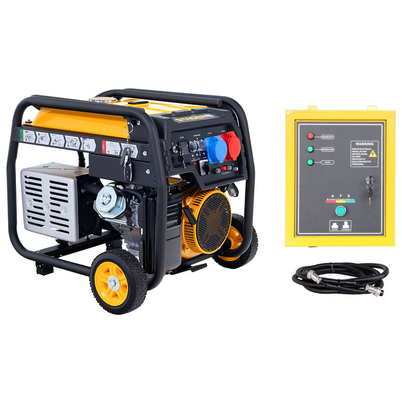 Generator Stager FD 10000ER-E3R Automatic putere 8.5kW monofazat trifazat benzina pornire electrica telecomanda automatizare FDATS230V Solar 2poli 50A 15Vcc