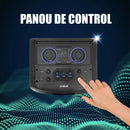 Boxa portabila Samus Phoenix 15 120 W Bluetooth USB slot card TF Aux in radio FM intrare microfon functie True Wireless Stereo functie inregistrare negru microfon inclus telecomanda