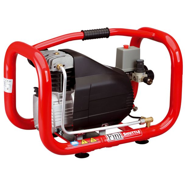 Compresor de aer cu ulei monofazat cu un cilindru Fini SHUTTLE 265-M 1.5 kW 10 bar 250 l/min cu butelie de 2.4 l