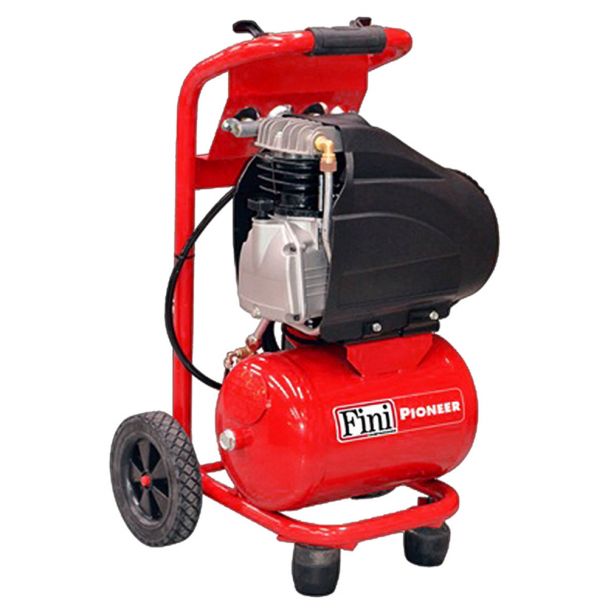 Compresor de aer cu ulei monofazat cu un cilindru Fini PIONEER/I 265M 1.5 kW 10 bar 250 l/min cu butelie de 9.5 l