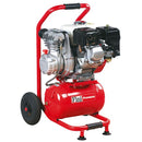 Compresor de aer cu ulei motor termic pe benzina cu un cilindru si o treapta de compresie Fini PIONEER MK236 - 4 HONDA 3 kW 10 bar 235 l/min cu butelie de 9.5 l