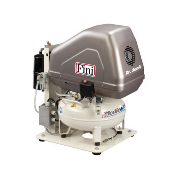 Compresor de aer medical Fini DR.SONIC160-24V-FM-1.5 24 l 1.1 kW 8 bar 115 l/min uscator cu o singura coloana