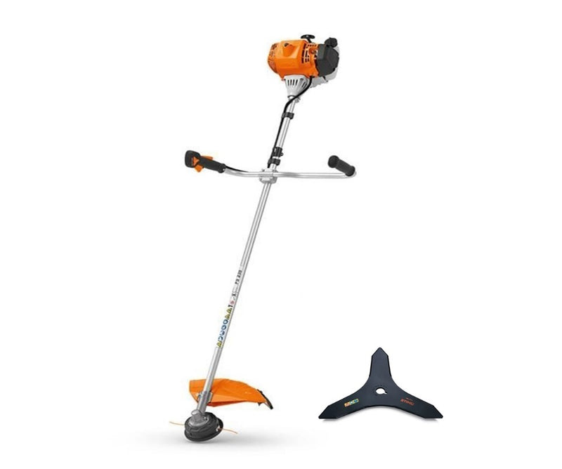 Motocoasa STIHL FS 235 putere 2.1 CP cap cositor AutoCut C 26-2 cutit taietor 250-3 ham pentru umeri + ulei amestec 2T 1L + service kit 31
