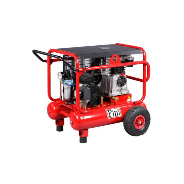 Compresor de aer cu ulei monofazat cu doi cilindri dispusi in V Fini WARRIOR VKM592-4M BUILD 3 kW 10 bar 590 l/min cu butelie de 20 l