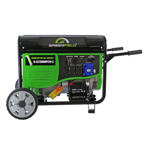 Generator de curent pe benzina Greenfield G-EC11000PEW-C portabil 230V 9.2 kVA pornire electrica