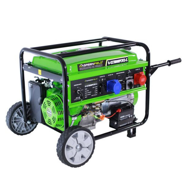 Generator de curent pe benzina Greenfield G-EC11000PEW3-C portabil 400/230V 9.2 kVA pornire electrica