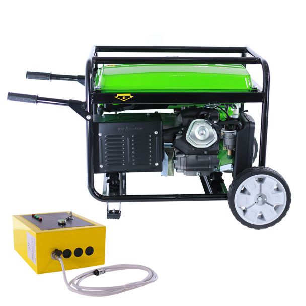 Generator de curent pe benzina Greenfield G-EC11000PEW3-C+ATS_11000 portabil 400/230V 9.2 kVA pornire electrica automatizata cu panou ATS