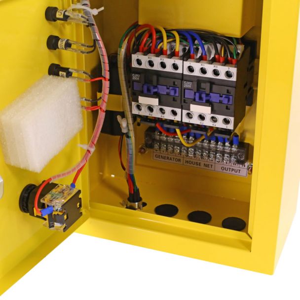 Generator de curent pe benzina Greenfield G-EC11000PEW3-C+ATS_11000 portabil 400/230V 9.2 kVA pornire electrica automatizata cu panou ATS