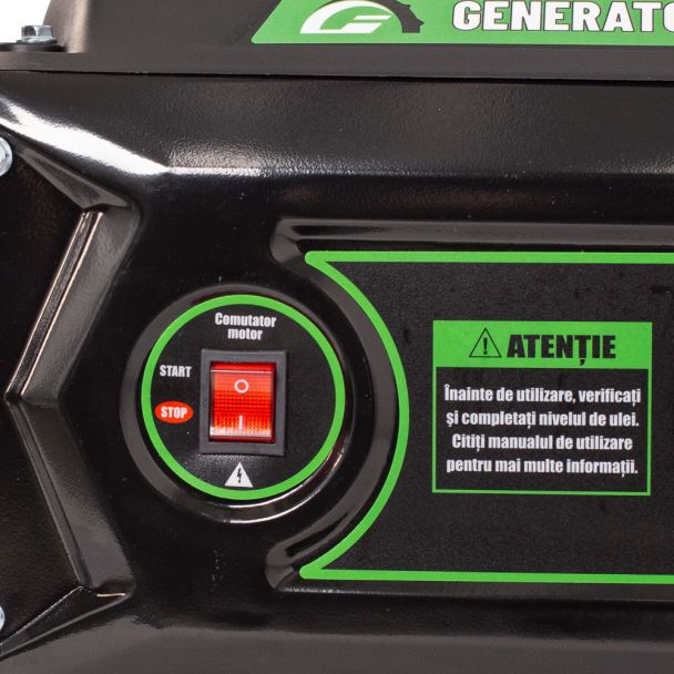 Generator de curent pe benzina Greenfield G-EC3100 portabil monofazat putere 2.3 kVA