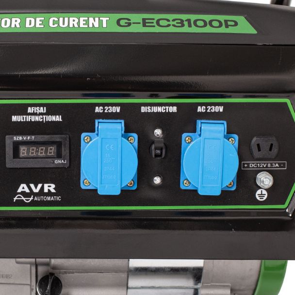 Generator de curent pe benzina Greenfield G-EC3100P portabil monofazat 2.3 kVA bobinaj alternator cupru