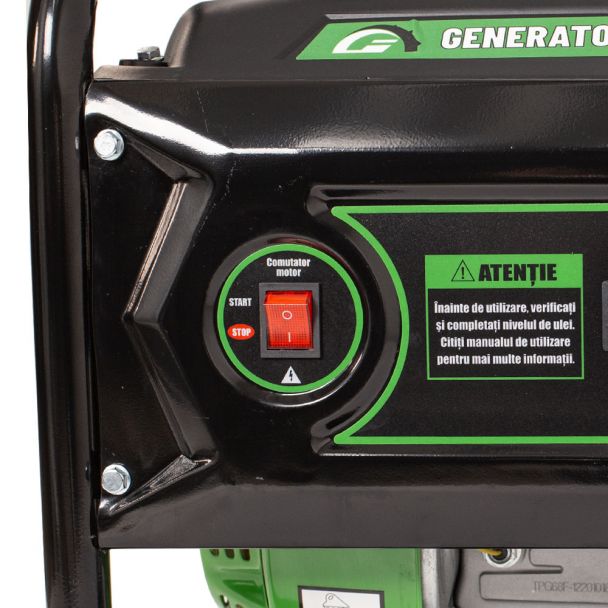Generator de curent pe benzina Greenfield G-EC3100P portabil monofazat 2.3 kVA bobinaj alternator cupru