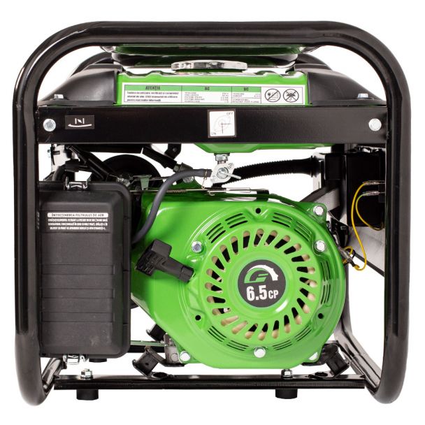 Generator de curent pe benzina Greenfield G-EC3600 portabil monofazat putere maxima 2.4 kVA