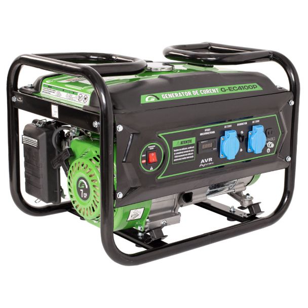 Generator de curent pe benzina Greenfield G-EC4100P portabil monofazat 3 kVA bobinaj alternator cupru
