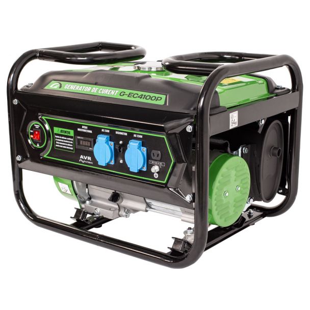 Generator de curent pe benzina Greenfield G-EC4100P portabil monofazat 3 kVA bobinaj alternator cupru