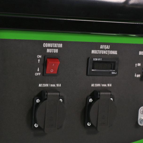 Generator de curent pe benzina Greenfield G-EC6100P portabil pornire manuala monofazat 4.5 kVA