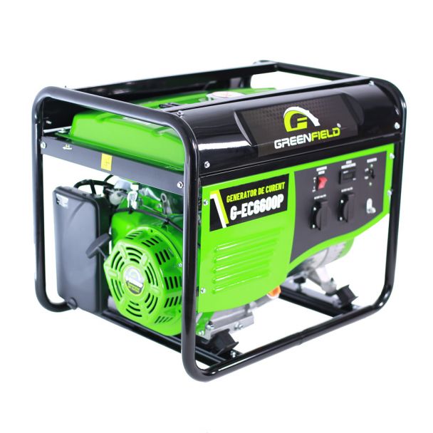 Generator de curent pe benzina Greenfield G-EC6600P portabil monofazat 5.5 kVA