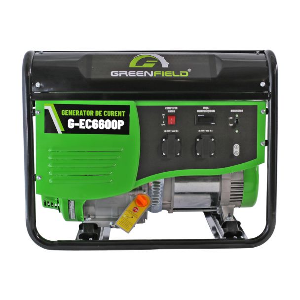 Generator de curent pe benzina Greenfield G-EC6600P portabil monofazat 5.5 kVA