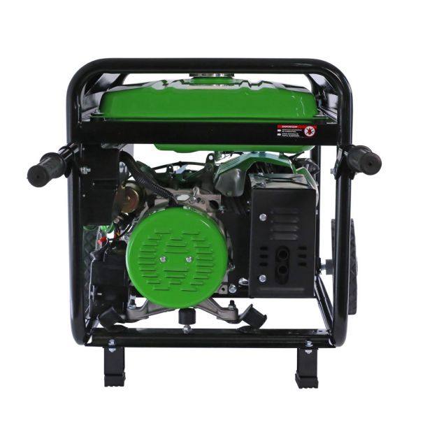 Generator de curent pe benzina Greenfield G-EC6600PEW portabil pornire electrica monofazat 5.5 kVA roti de transport