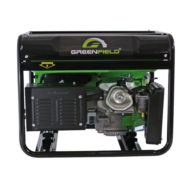 Generator de curent pe benzina Greenfield G-EC6800P portabil pornire manuala monofazat 6.1 kVA bobinaj cupru