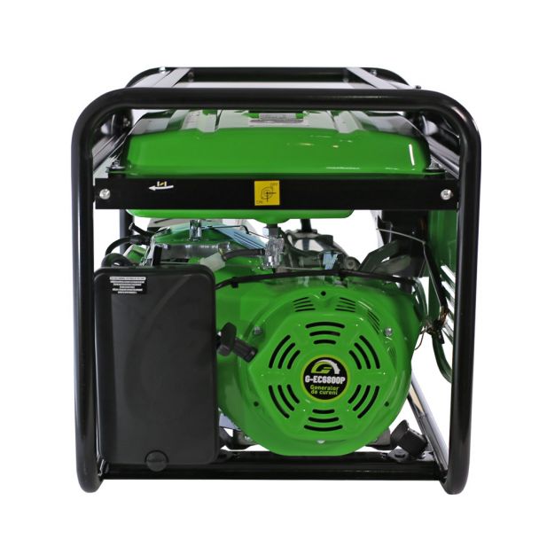 Generator de curent pe benzina Greenfield G-EC6800P portabil pornire manuala monofazat 6.1 kVA bobinaj cupru