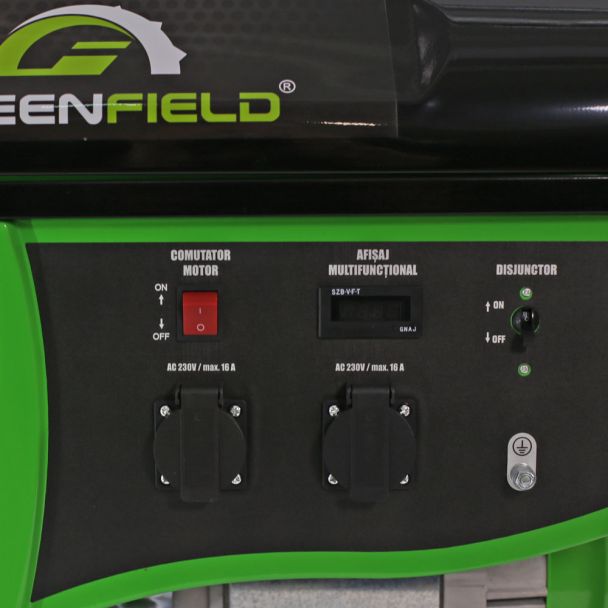 Generator de curent pe benzina Greenfield G-EC6800P portabil pornire manuala monofazat 6.1 kVA bobinaj cupru