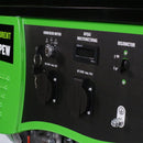 Generator de curent pe benzina Greenfield G-EC6600PEW portabil pornire electrica monofazat 5.5 kVA roti de transport