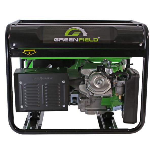 Generator de curent pe benzina Greenfield G-EC7500P portabil pornire manuala monofazat 7 kVA bobinaj cupru