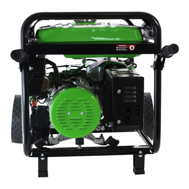 Generator de curent pe benzina Greenfield G-EC7500PW portabil pornire manuala monofazat 7 kVA roti de transport