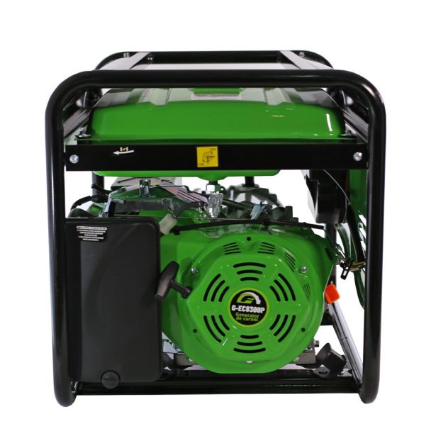 Generator de curent pe benzina Greenfield G-EC8300P portabil pornire manuala monofazat 7.7 kVA