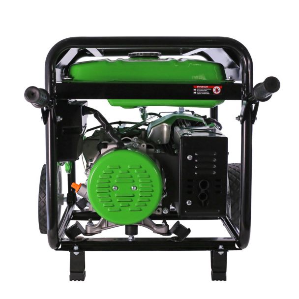 Generator de curent pe benzina Greenfield G-EC8300PW portabil pornire manuala monofazat 7.7 kVA roti transport