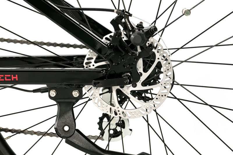 Bicicleta electrica Ztech ZT-85M SWORDFISH autonomie 50 km viteza maxima 25 km/h putere 250W acumulator 12Ah/36V nu necesita permis-Rosu