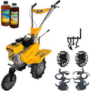 Motosapa AgroPro G750 motor 8 CP benzina 2+1 viteze latime lucru 60-80 cm freze roti cauciuc 4.00x8" roti metal cultivator 2l ulei