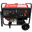 Generator de curent cu sudura Rotakt ROGS190 putere 15 CP benzina pornire electrica roti transport rezervor 25 L