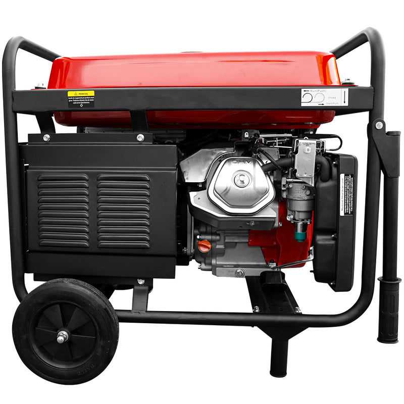 Generator de curent cu sudura Rotakt ROGS190 putere 15 CP benzina pornire electrica roti transport rezervor 25 L