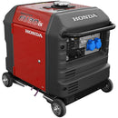 Pachet generator curent Honda EU30iS1 GA6 GW1 putere 3kW 230 V tip inverter benzina pornire electrica silentios roti transport +  lanterna LED magnetica AgroPro