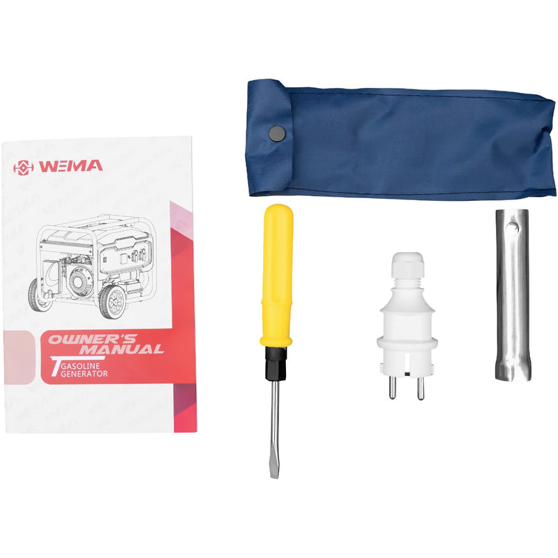 Generator curent WEIMA WM 3000E putere 3 kW 230V benzina pornire electrica AVR