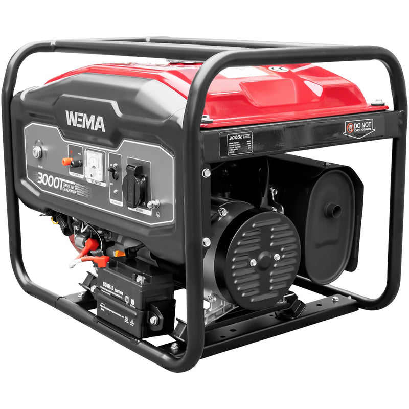Generator curent WEIMA WM 3000E putere 3 kW 230V benzina pornire electrica AVR