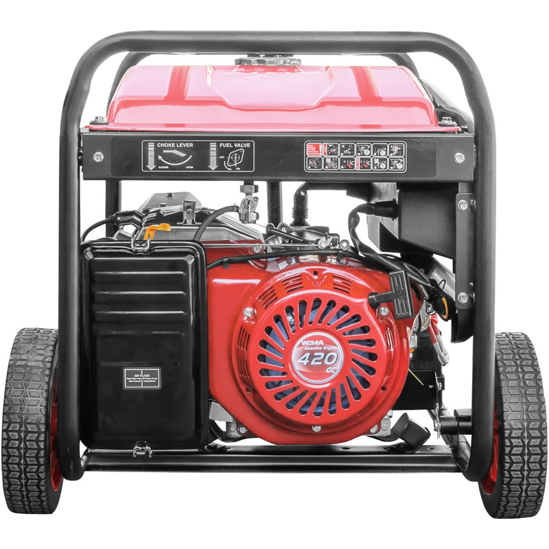 Generator curent WEIMA WM 7000 putere 7 kW 230V benzina pornire manuala AVR