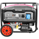 Generator curent Weima WM 8500E Inverter motor 18 CP 4 timpi putere maxima 8kVA 230V benzina rezervor 28 l pornire electrica roti si maner transport