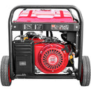 Generator curent Weima WM 8500E Inverter motor 18 CP 4 timpi putere maxima 8kVA 230V benzina rezervor 28 l pornire electrica roti si maner transport