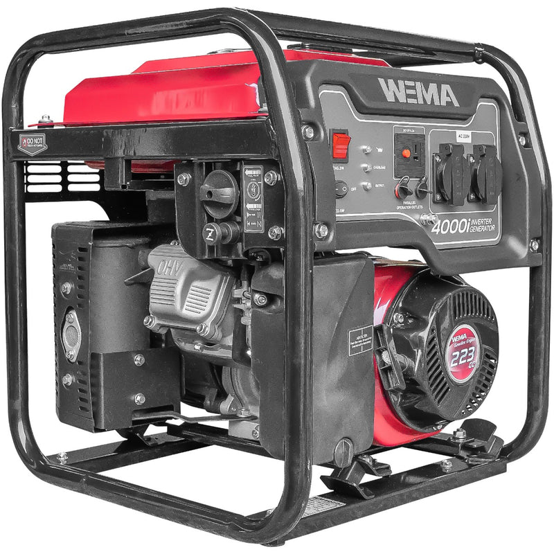 Generator curent Weima WM 4000i Inverter motor 7.5 CP 4 timpi putere maxima 3.8kVA 230V benzina rezervor 9 l