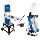 Fierastrau cu banda Scheppach HBS400 putere 750 W + Aspirator rumegus Scheppach DC 500